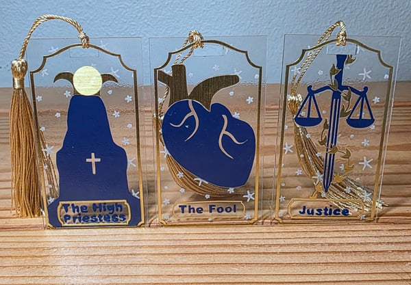 Tarot Card Bookmarks by Kristin Mock Books